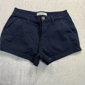 Abercrombie & Fitch Blue Bermuda Shorts Casual Cotton Blend